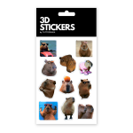 Набір 3D-стікерів "Капібара"