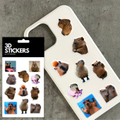 Набір 3D-стікерів "Капібара"