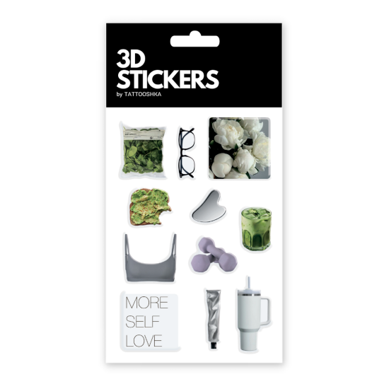 Набір 3D-стікерів "Wellness Vibes"