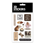 Набір 3D-стікерів "Reading Club"