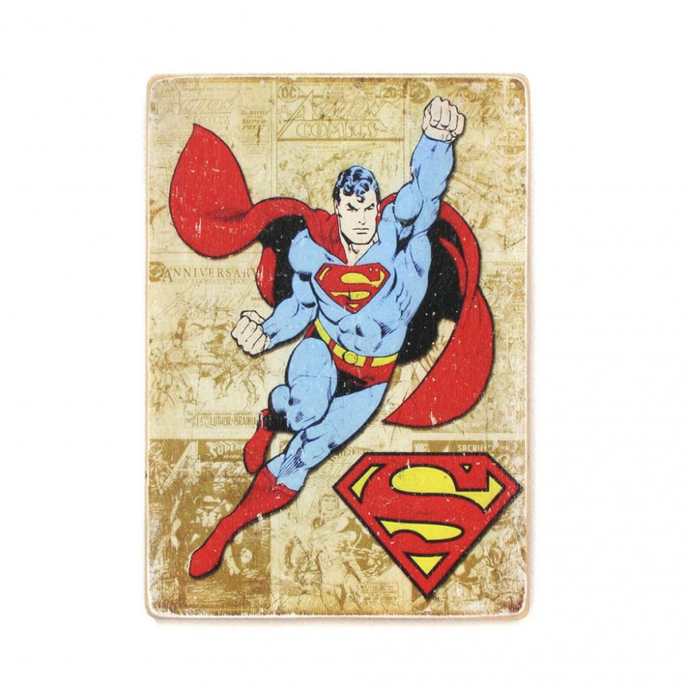 Деревянный постер "Superman #3"