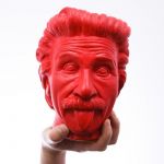 Арт-вазон "Эйнштейн" (красный)