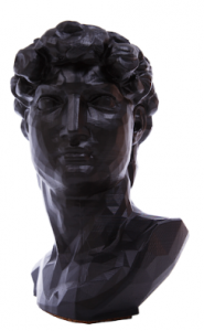 Арт-вазон "Давид" (чёрный)