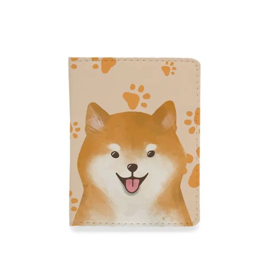 Обложка на id паспорт, автодокументы "Собака Сиба-ину"