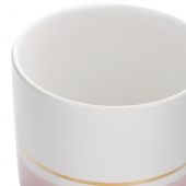 Стакан біло-фіолетовий с золотою полоскою