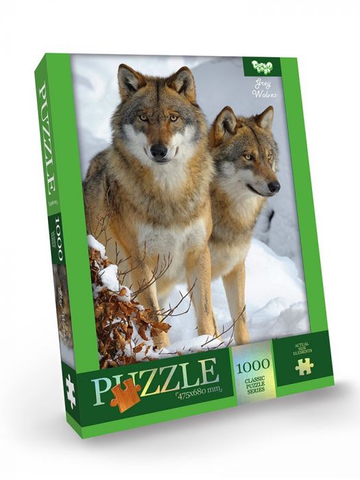 Пазл 1000 елементів "Gray Wolves"