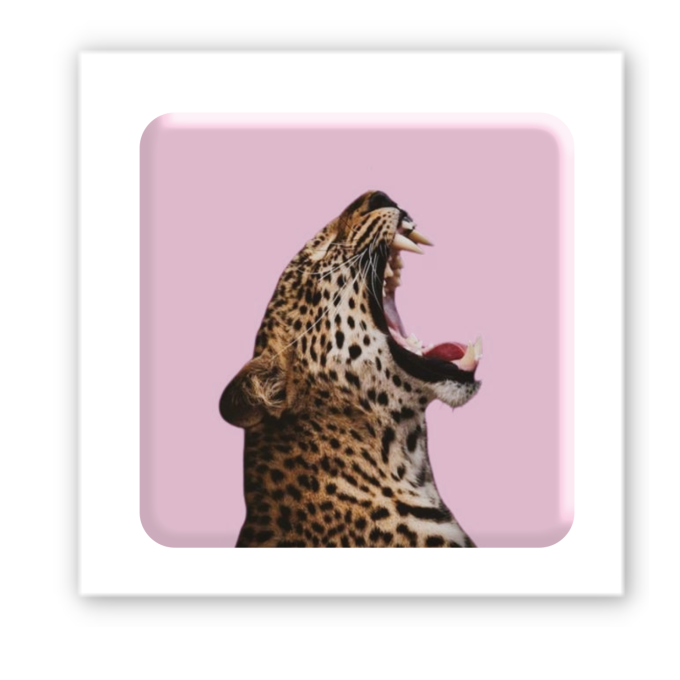 3D-стікер "Pink wild cat"