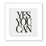 3D-стикер "Yes you can"