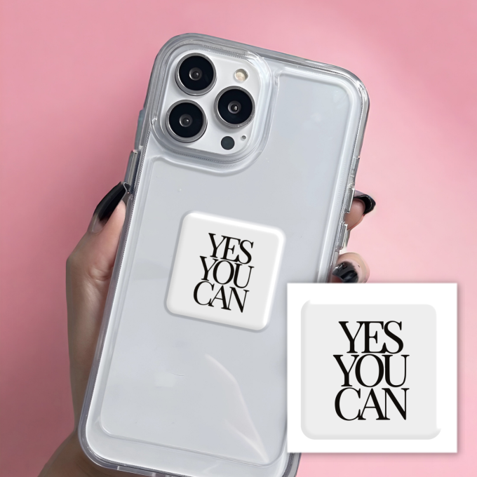3D-стікер "Yes you can"
