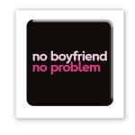 3D-стікер "No boyfriend-no problem"