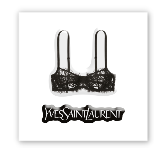 3D-стикер  "Black bra"