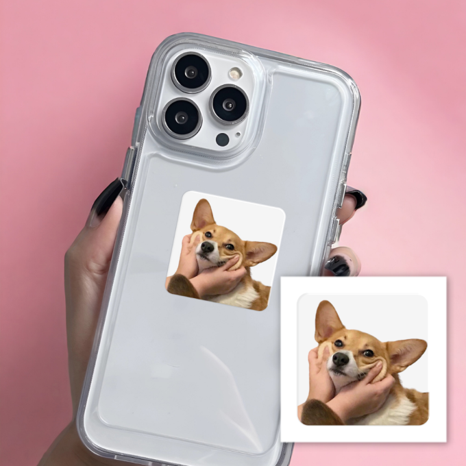 3D-стікер "Щасливий коргі"