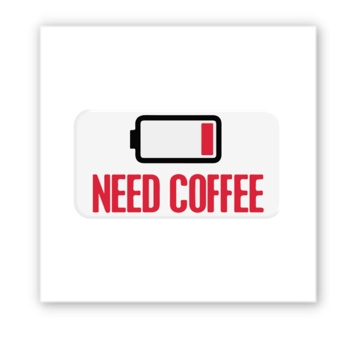3D-стікер "Need coffee"