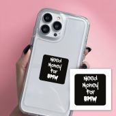 3D-стикер "Need money for BMW"