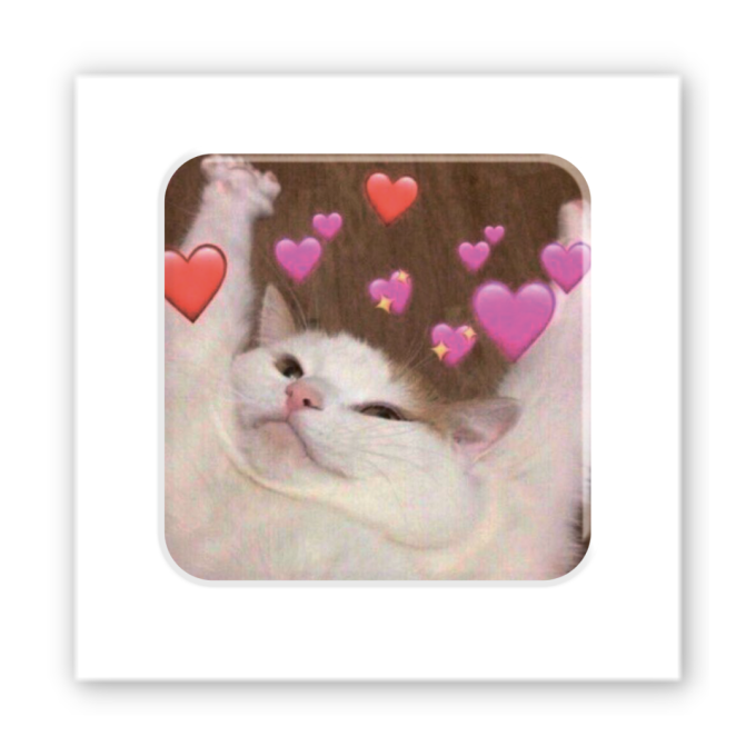 3D-стікер "Cat love"