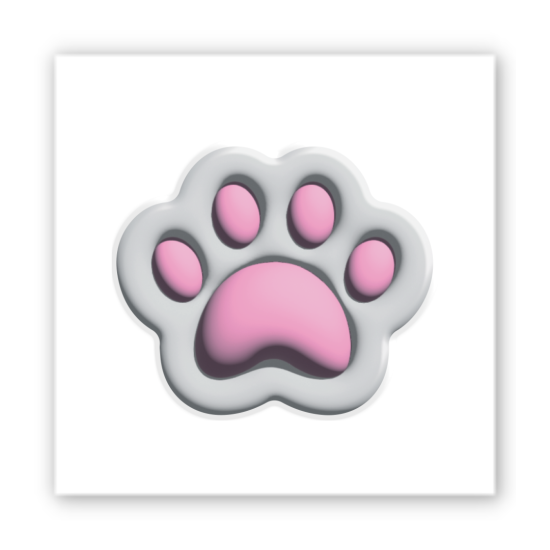 3D-стикер "Лапка"