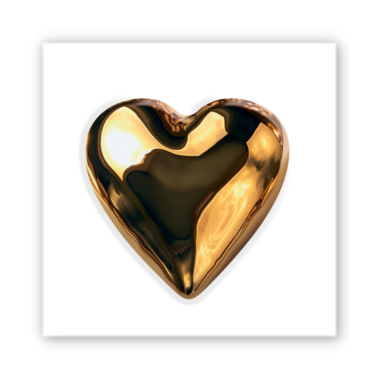 3D-стикер "Golden Heart"