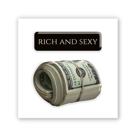 3D-стикер "Rich and sexy"