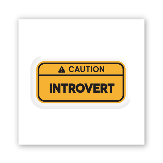 3D-стікер "Introvert"