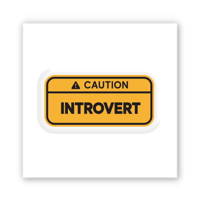 3D-стікер "Introvert"