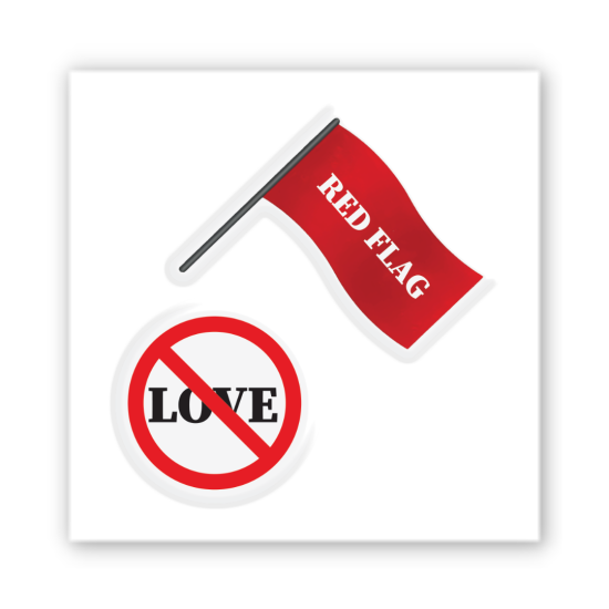 3D-стікер "No Love Zone"