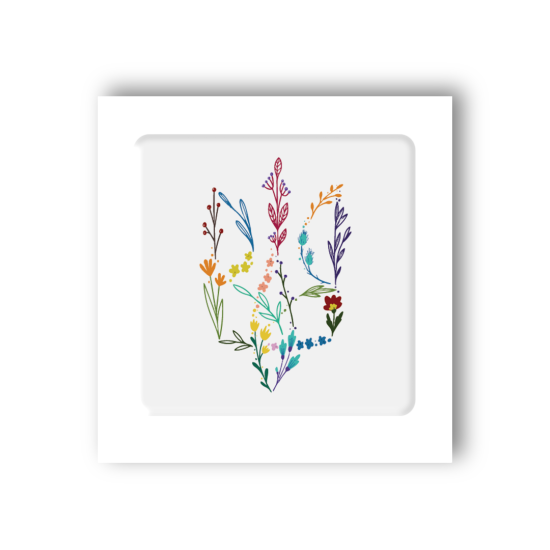 3D-стикер  "Разноцветный герб"