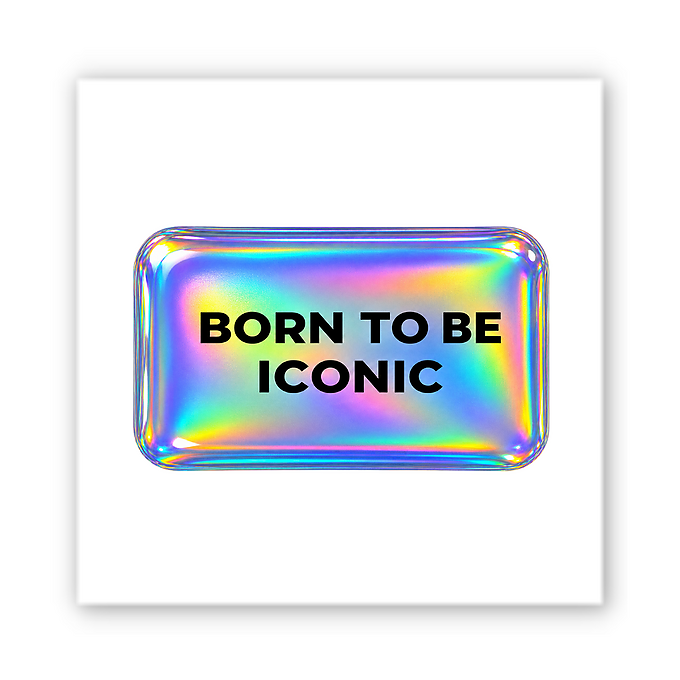 3D-стікер "Born Be Iconic"
