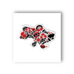 3D-стикер  "Красно-черная Украина"