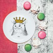 Тарілка "Киця в короні"