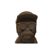 Картонний 3Д пазл "Три мудрих мавпи. Не бачити зло"