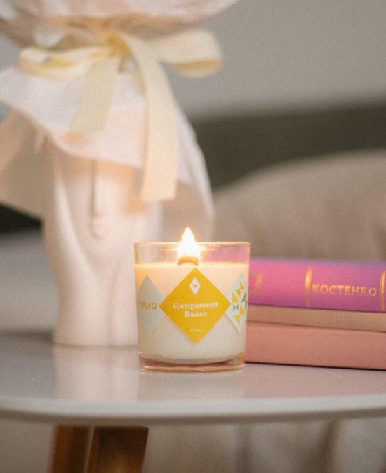 Соевая свеча "Цитронный вальс"