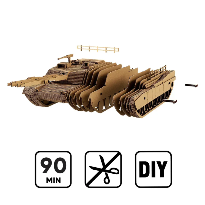 Картонний 3Д пазл "BATTLE TANK"