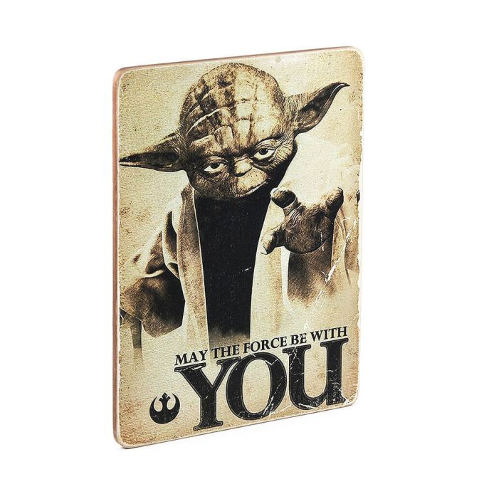 Деревянный постер "Star Wars #6 May the Force be with You"