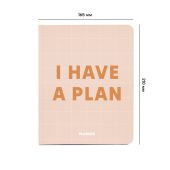 Планер "I have a plan" бежевый