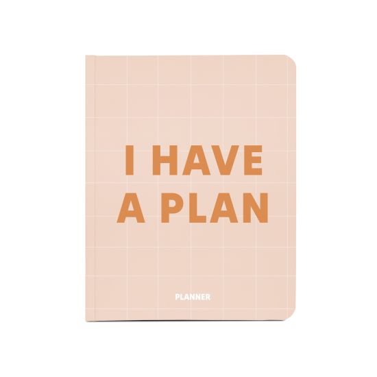 Планер "I have a plan" бежевый