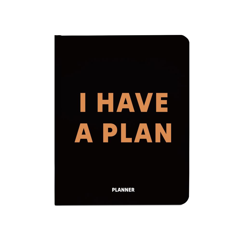 Планер "I have a plan" черный