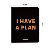Планер "I have a plan" черный