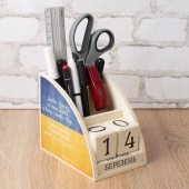 Дерев'яний органайзер - вічний календар "Любіть Україну"