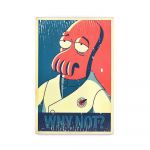 Деревянный постер "Futurama #9 Why not?"