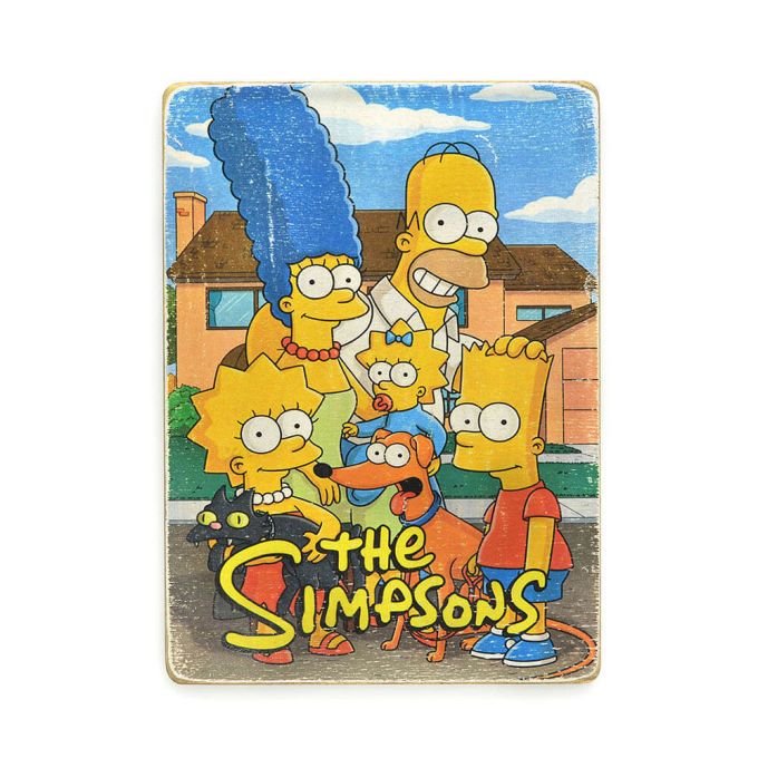 Деревянный постер "Simpsons family (vertical)"