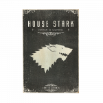 Деревянный постер "Game of Thrones #19 Stark (black)"