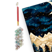 Картина за номерами «Зоряна ніч у горах»