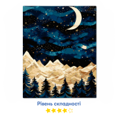 Картина за номерами «Зоряна ніч у горах»