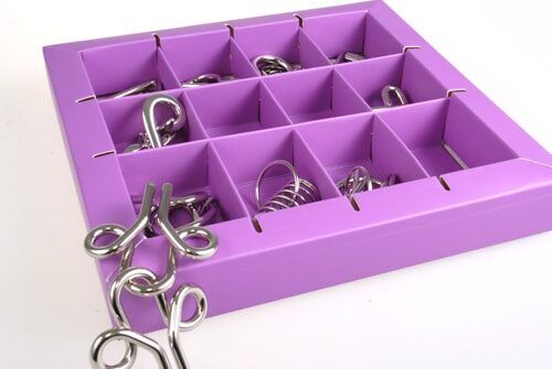 Набор металлических головоломок 10 Metal Puzzle Violet