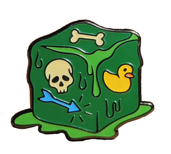 Значок Илька и Сорока  "Желатиновый куб"