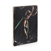 Деревянный постер "Loki in helmet"