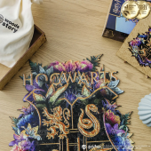 Фігурний дерев'яний пазл Гаррі Поттер - Гоґвортс (Neonly)