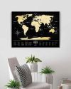 Скретч Карта Світу Travel Map  Black