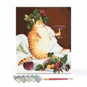 Картина за номерами «Кіт-гедоніст»