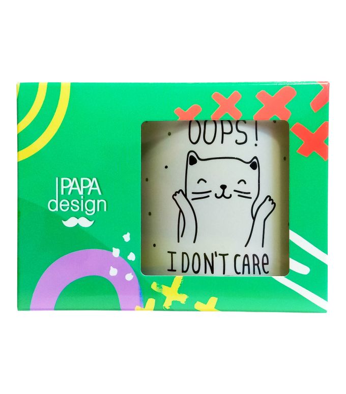 Чашка матова "Оoops, i dont care"